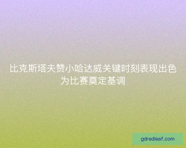 比克斯塔夫赞小哈达威关键时刻表现出色为比赛奠定基调
